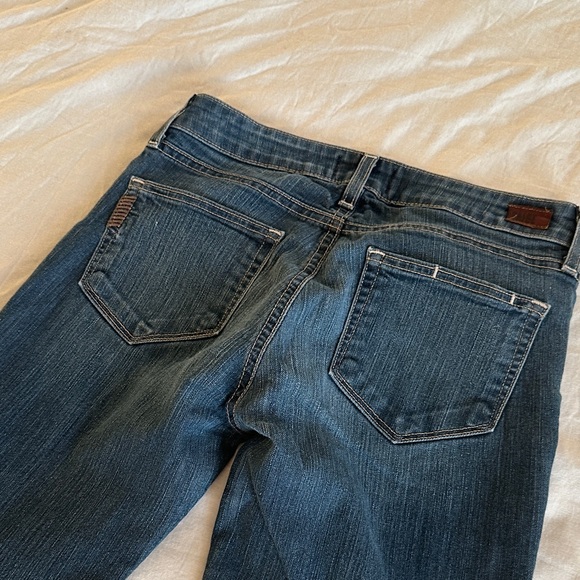 PAIGE Dark Blue Skyline Straight Jeans - Picture 10 of 12